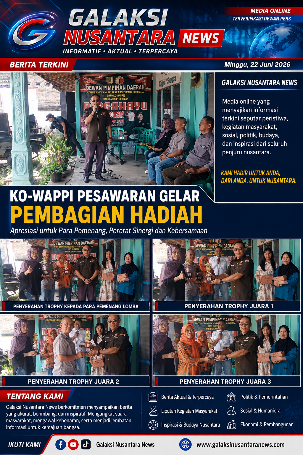 Meriah! KO-WAPPI Pesawaran Bagi-Bagi Hadiah HUT RI ke-81, Para Pemenang Sumringah